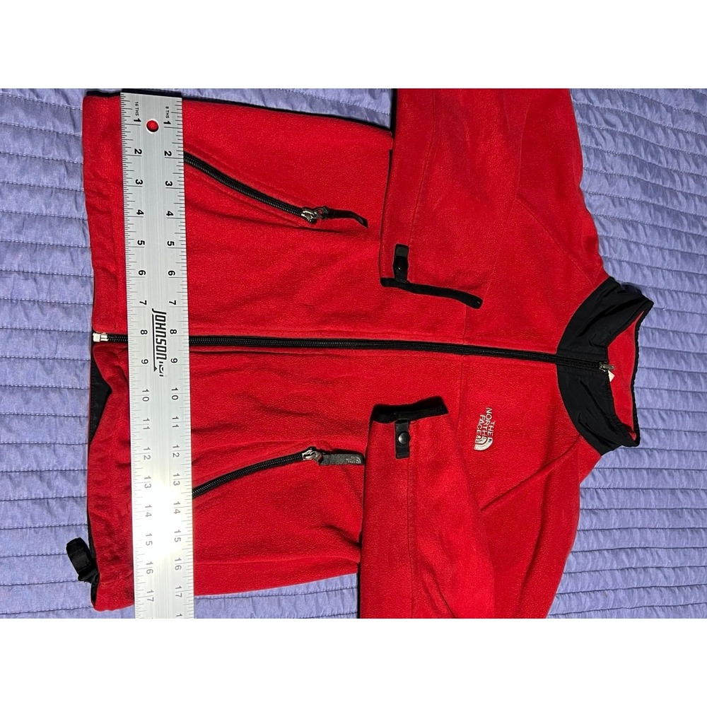 The North Face youth/junior red fleece jacket Size M #outdoor #fleece - Picture 10 of 12